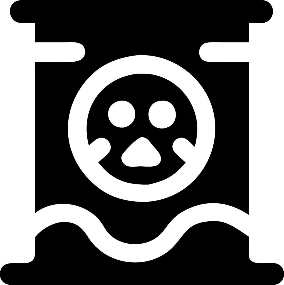 Glowing Toxic Waste Puddle with Fumes vector