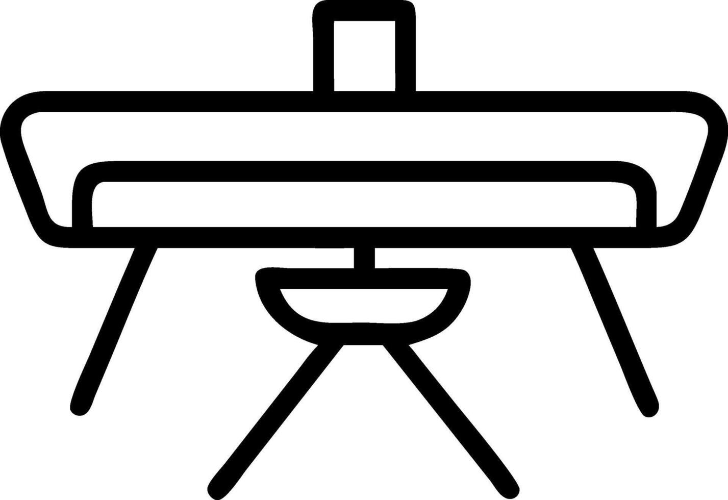 Scandinavian-Inspired Table with Light Finish vector
