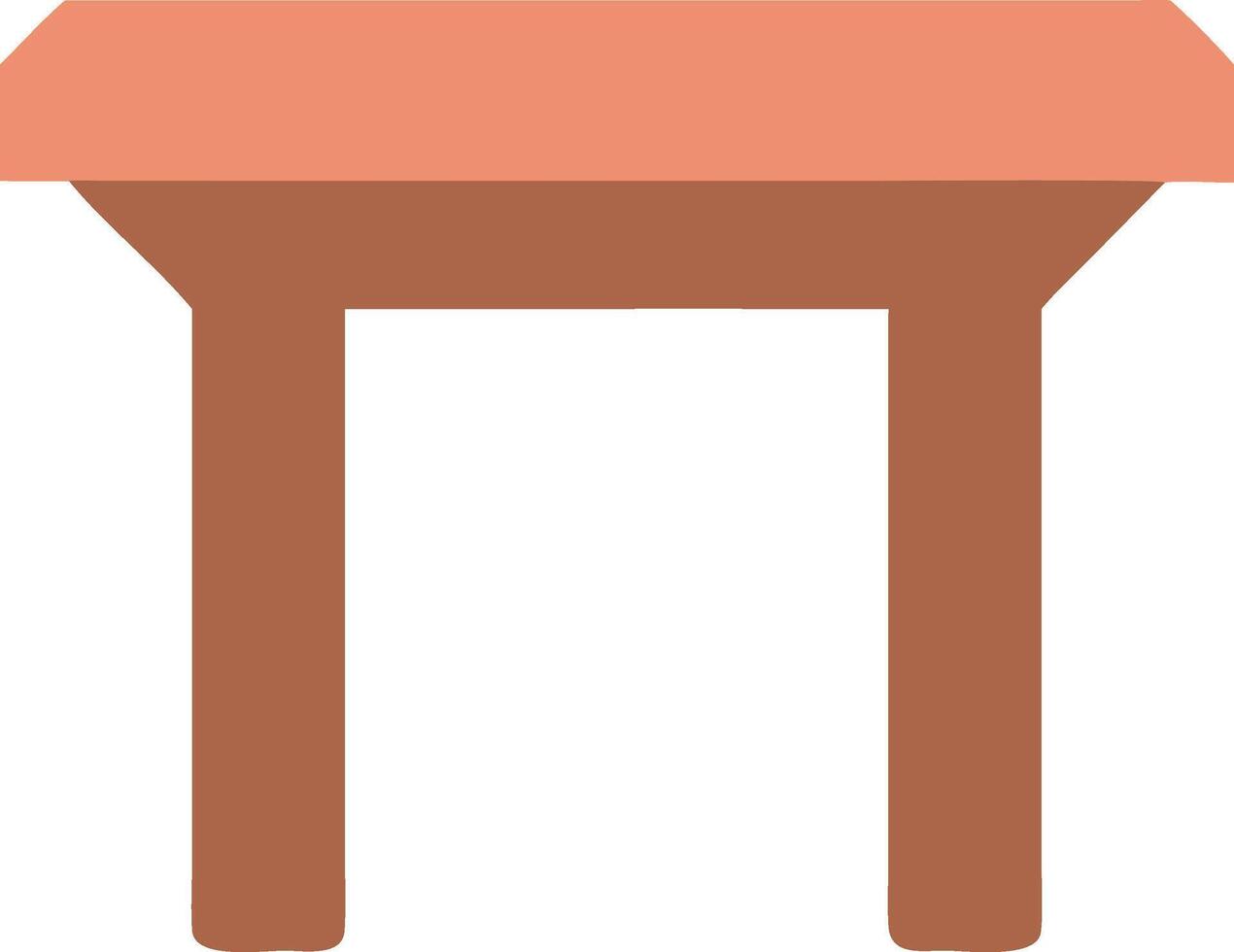 Contemporary Glass Table with Sleek Edges vector