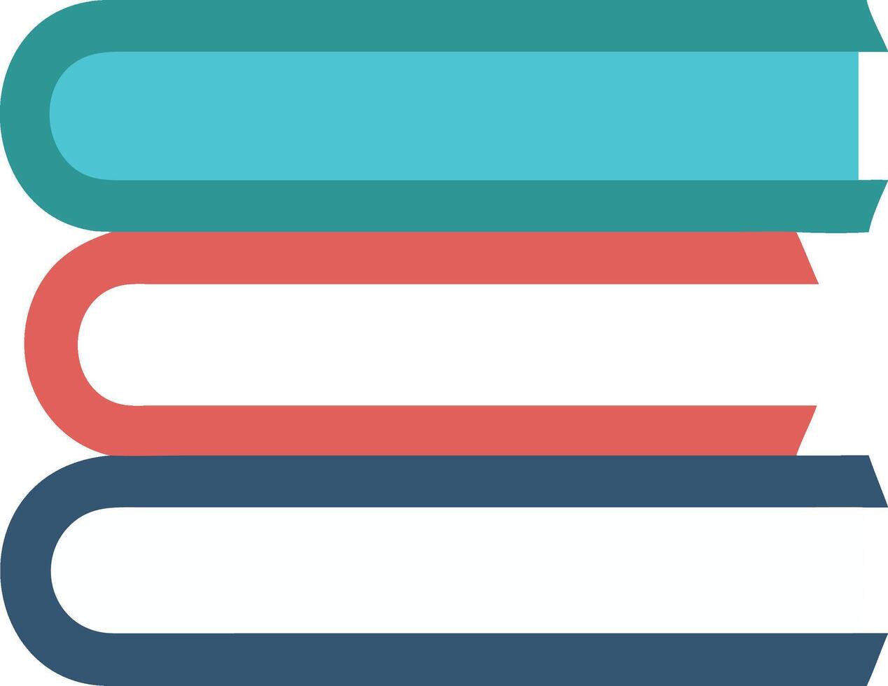 Piled Study Books with Open Pages vector