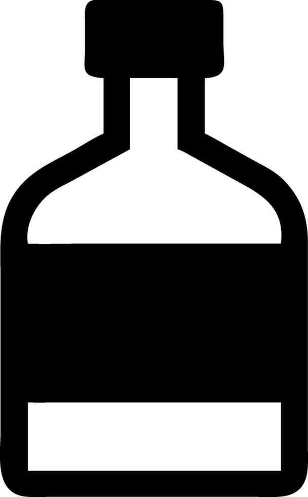 Artistic Glass Spirits Bottle with Bold Colors vector