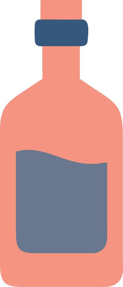 Minimalist Spirits Bottle with Sleek Design vector