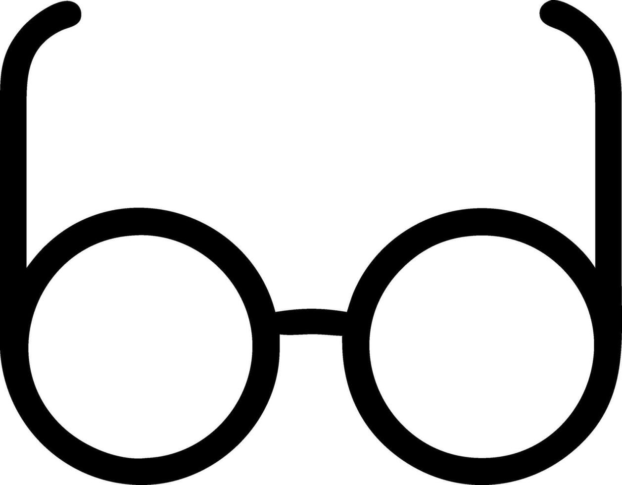 Oversized Glasses with Transparent Lenses vector