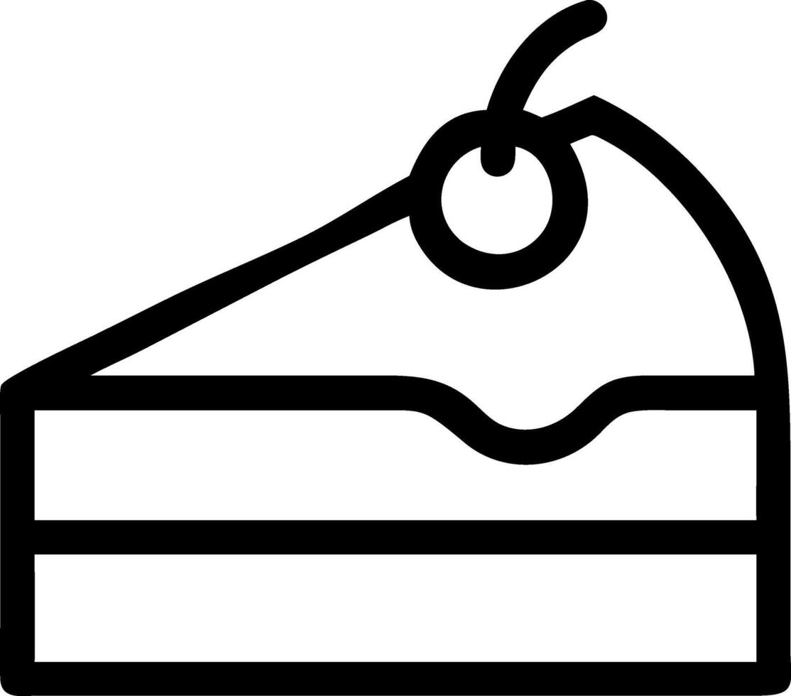 Realistic Slice of Chocolate Cake Design vector