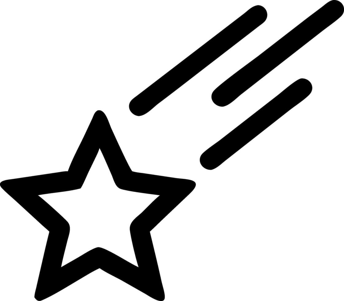 Abstract Shooting Star with Motion Blur vector