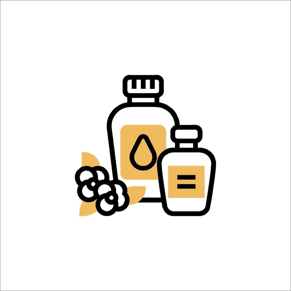 A bottle of oil and a bottle of oil vector