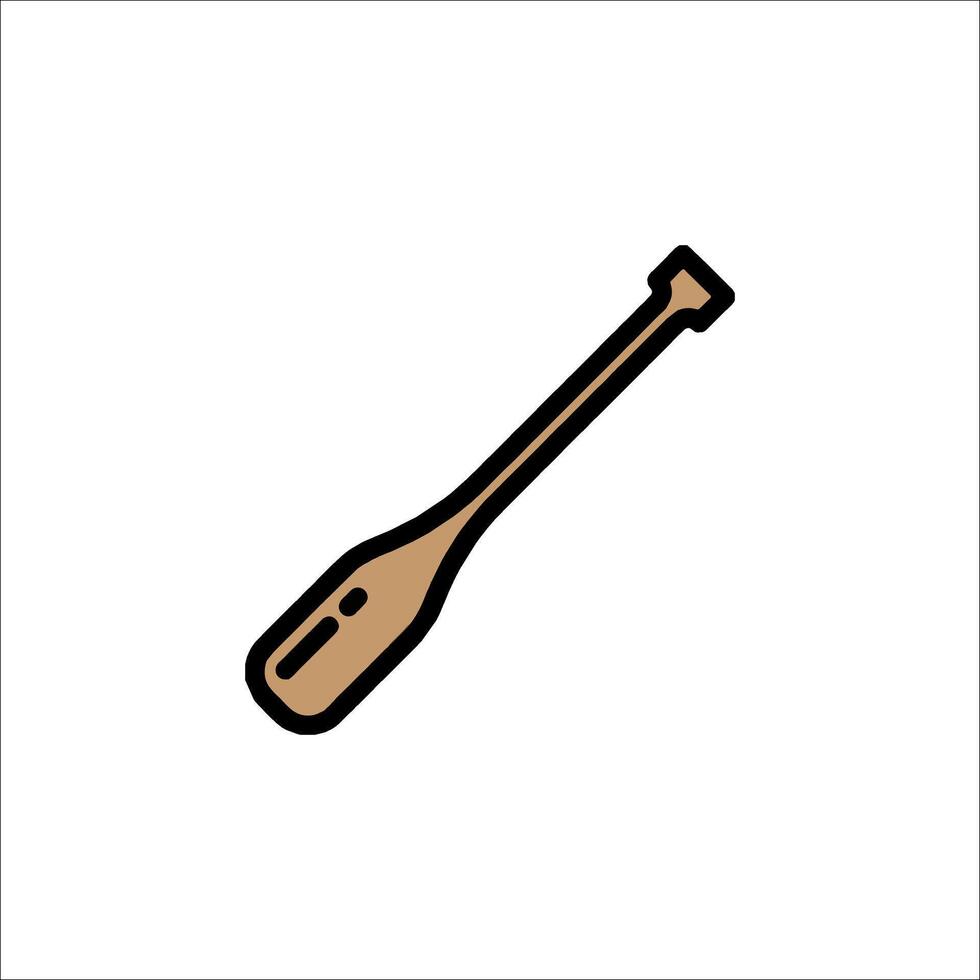 A wooden bat icon on a white background vector
