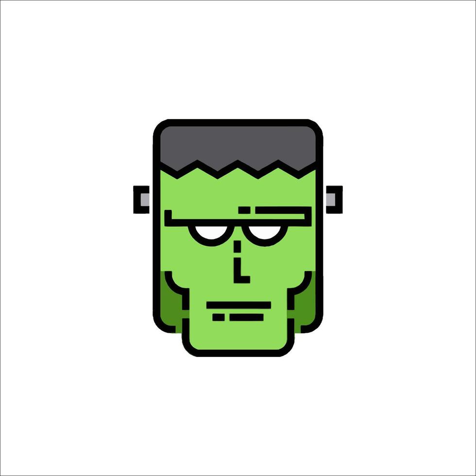 Frankenstein icon in a minimalist style vector