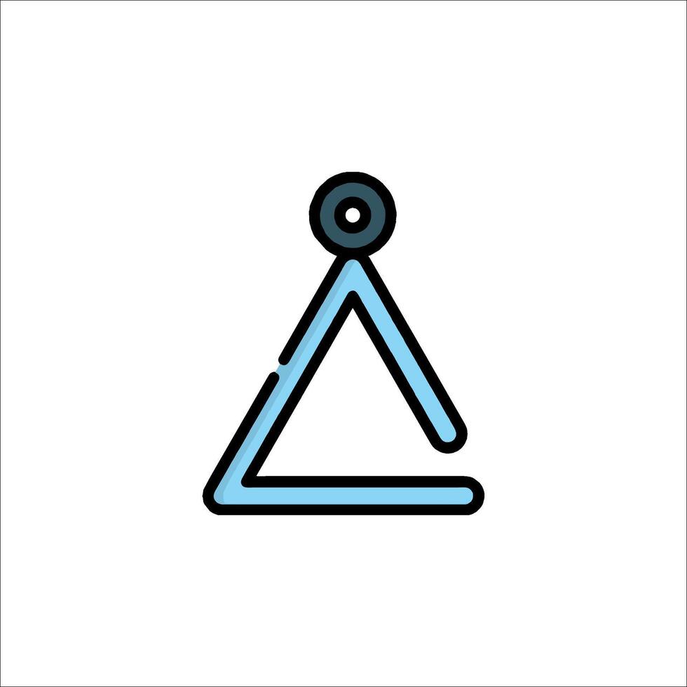 A triangle with a person inside it vector