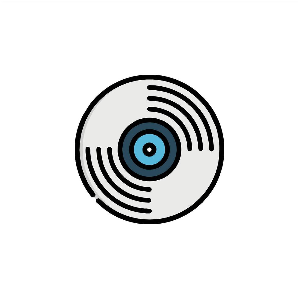 A record icon on a white background vector