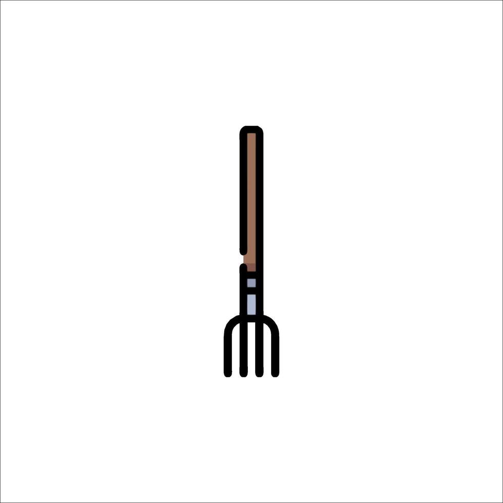 A fork icon on a white background vector