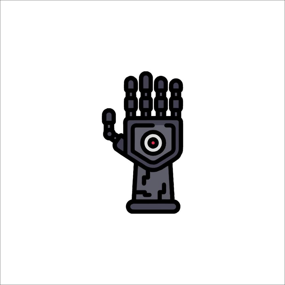 Robot hand icon illustration vector