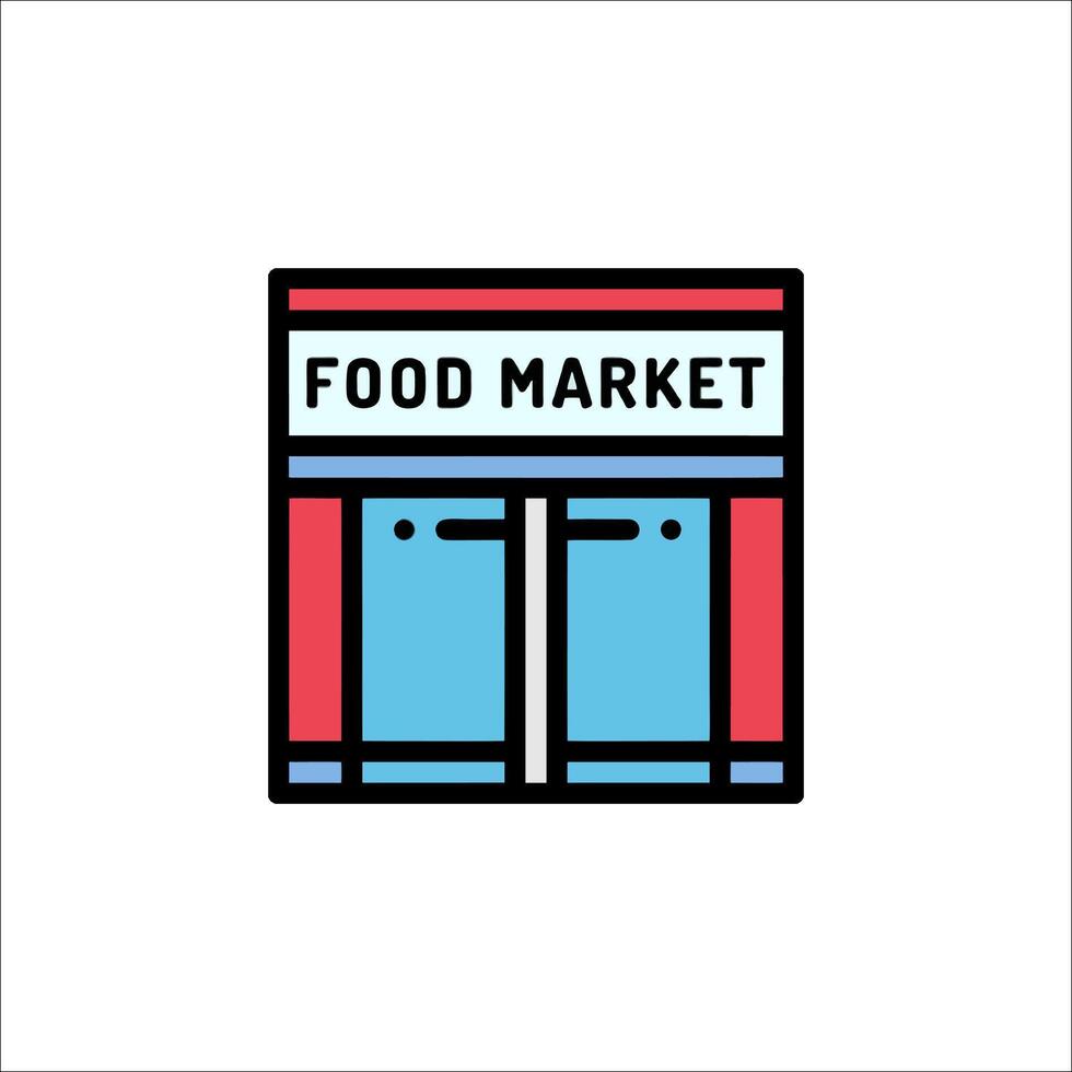Food market icon illustration vector