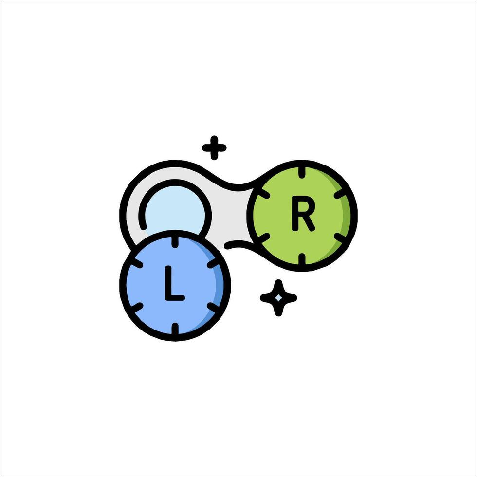 A logo for a website that has the letters r and l vector