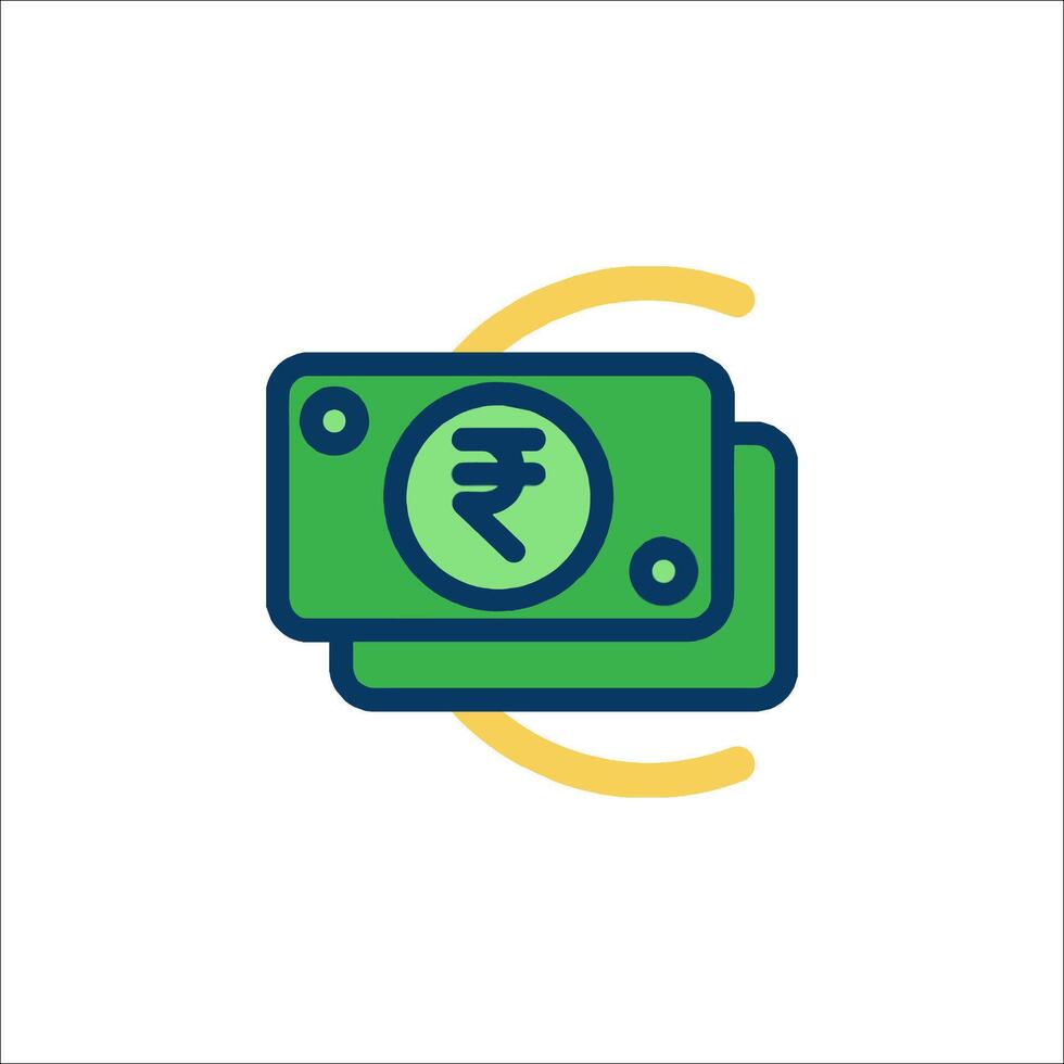 Money icon with a dollar sign vector