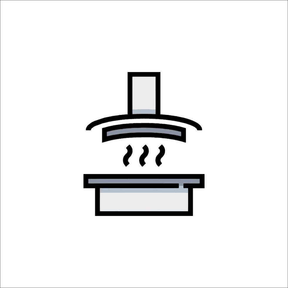 A stove with a pot of water on top vector