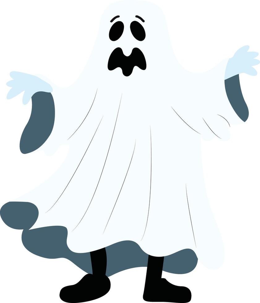 Halloween, Friendly Cartoon Ghost Halloween Image Halloween, vector