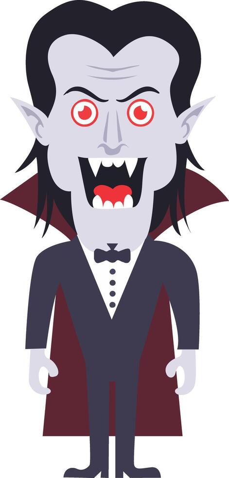 Halloween, Cartoon Vampire Halloween Costume Illustration vector