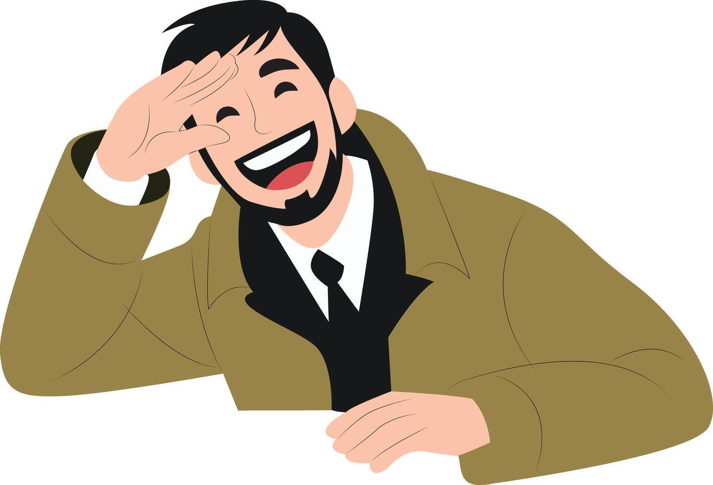Happy Man Shielding Eyes from Sun, Happy U.S. Army Chaplain Corps Anniversary vector