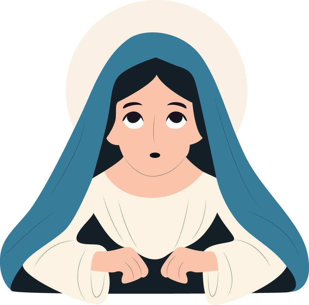 Saint Elizabeth of Hungary Humble Prayer Illustration vector