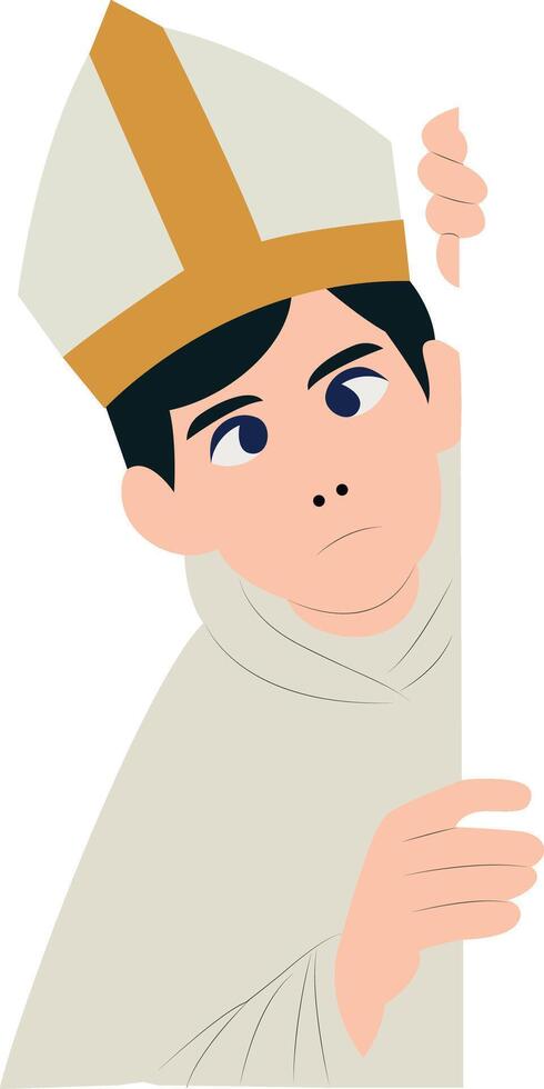 Saint Louis IX Peeking vector