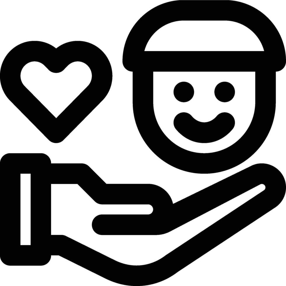 Customer Relationship, Customer Care, Customer Loyalty Outline Icon vector