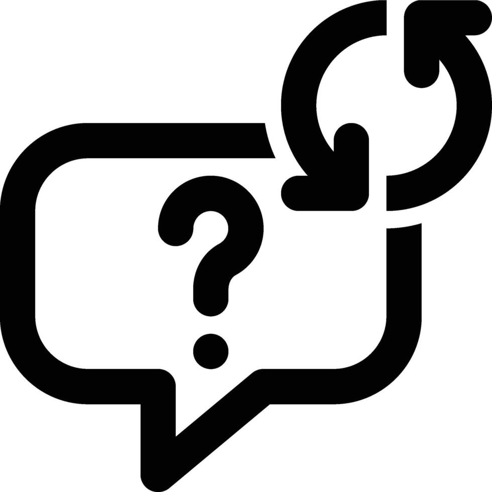 FAQ, Canned Response, Repeated Questions Outline Icon vector