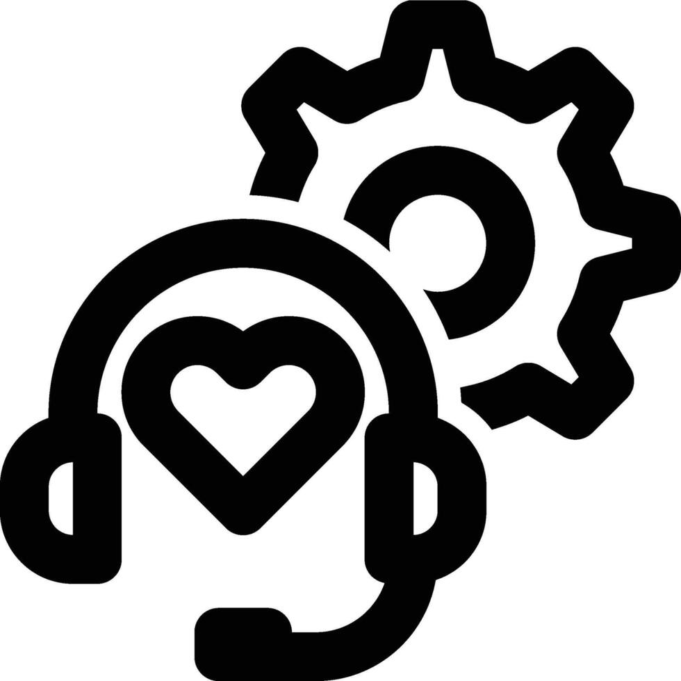 CRM, Customer Relationship, Management Outline Icon vector