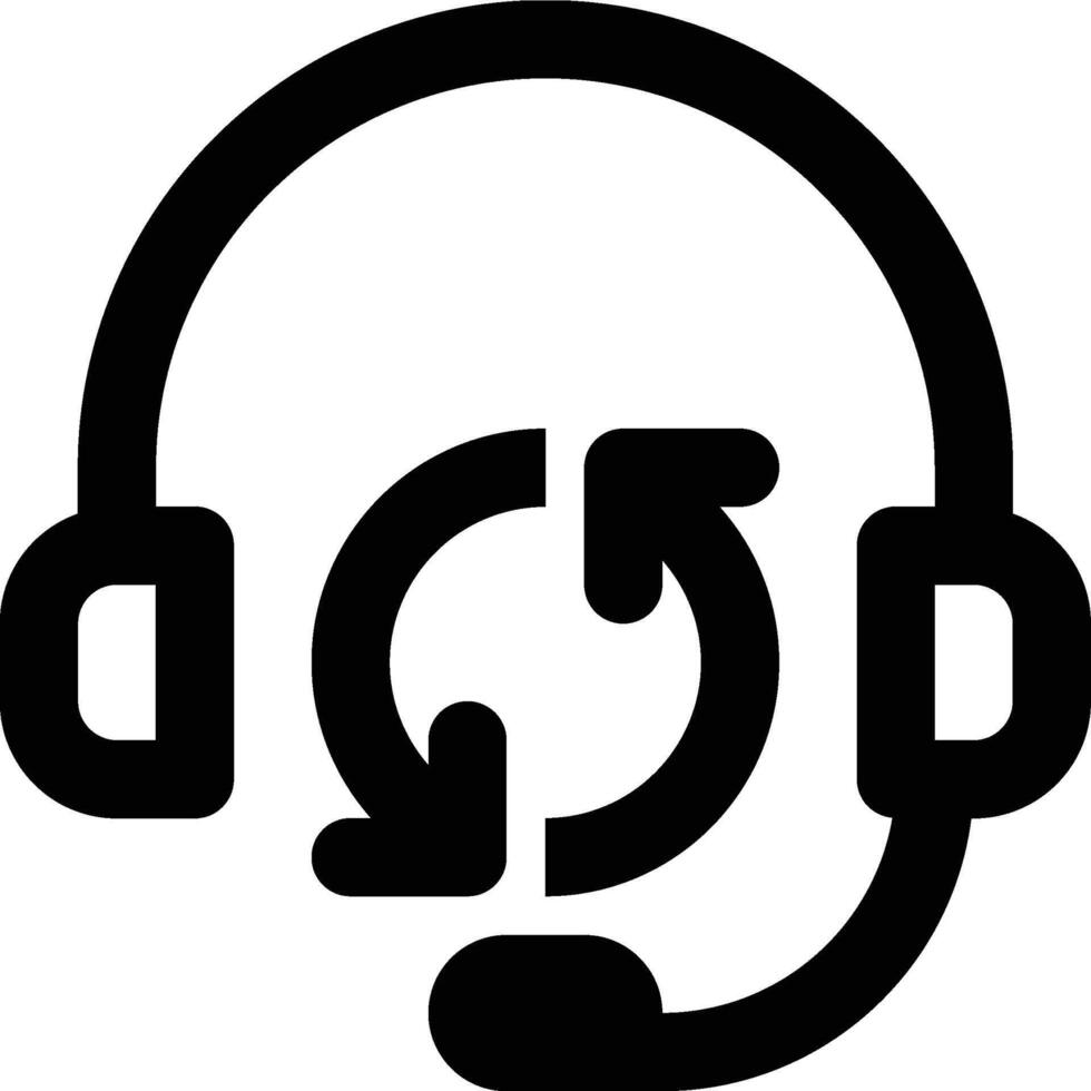 Customer Service, Customer Support Outline Icon vector