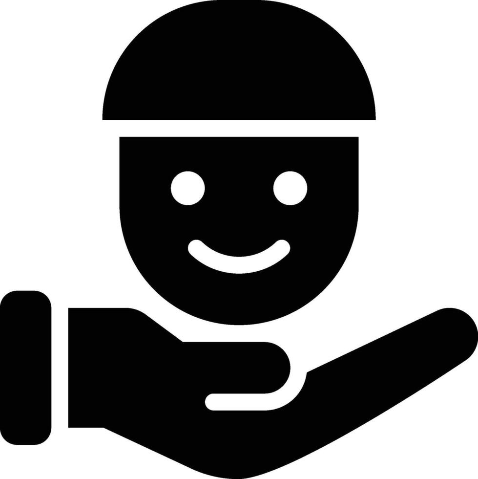 Customer Support, Customer Service, Customer Care Glyph Solid Icon vector