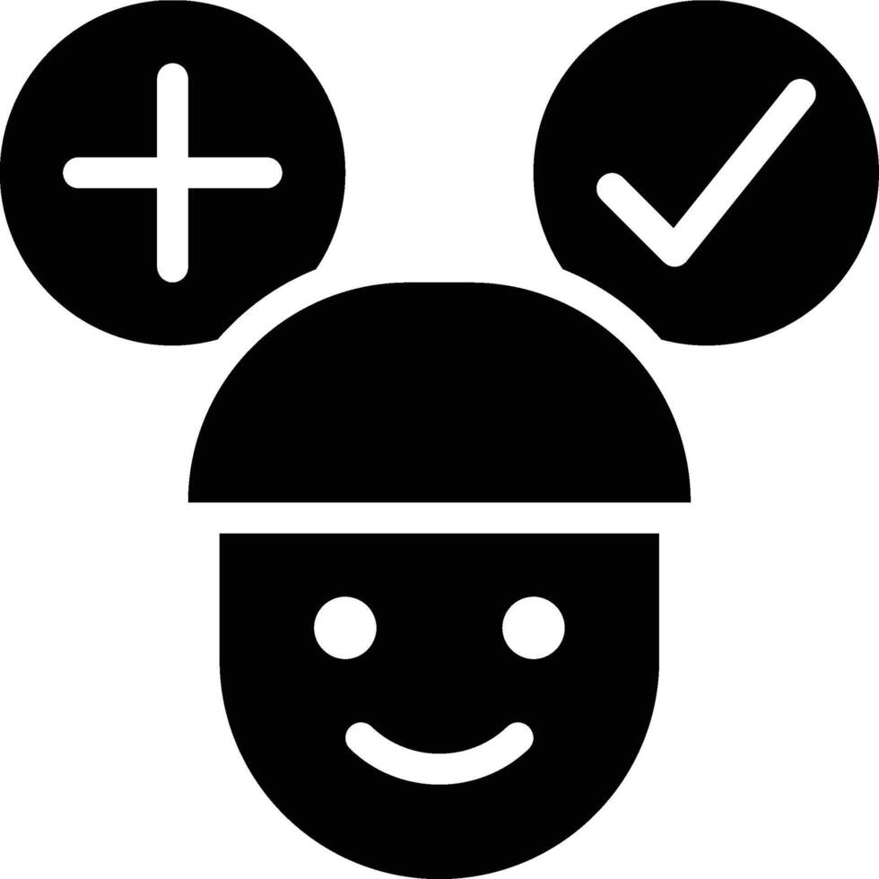Customer Gain, Customer Satisfaction, Customer Success Glyph Solid Icon vector