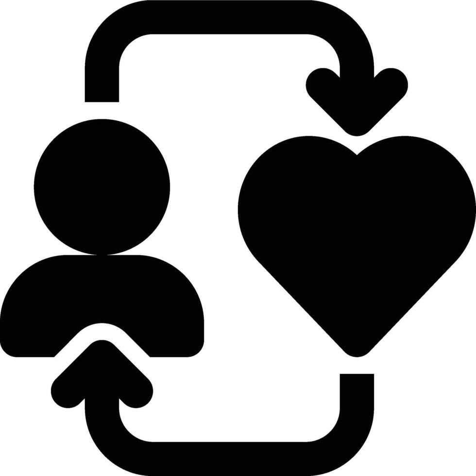 Loyal Customer, Happy Customer, Customer Retention Glyph Solid Icon vector