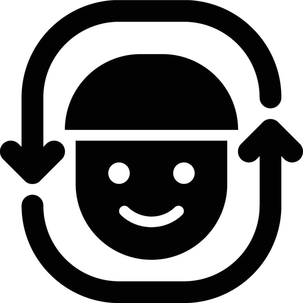 Customer Lifecycle, Customer Retention, Customer Engagement Glyph Solid Icon vector