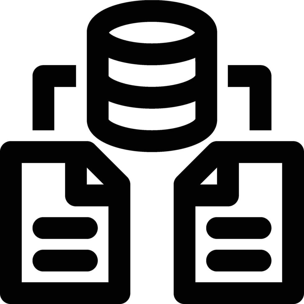 Data Architecture, Big Data, Architecture Outline Icon vector