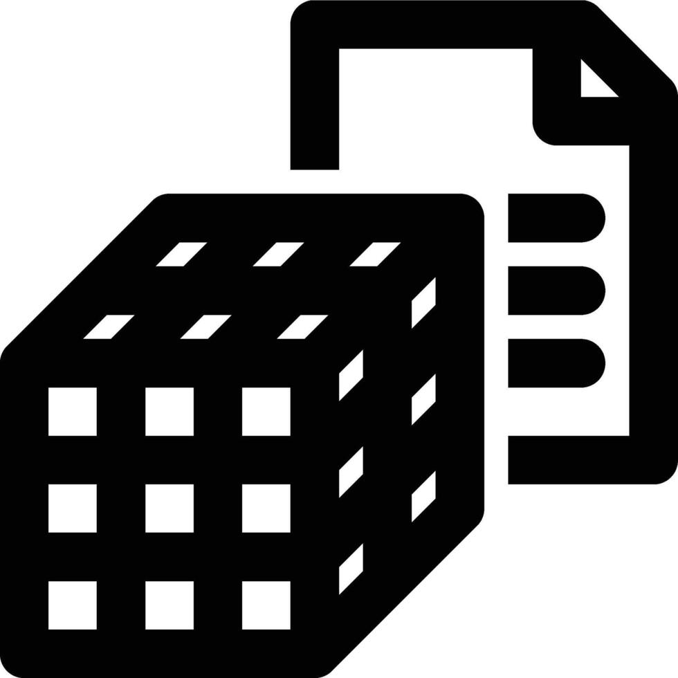 OLAP, Cube, Data Outline Icon vector