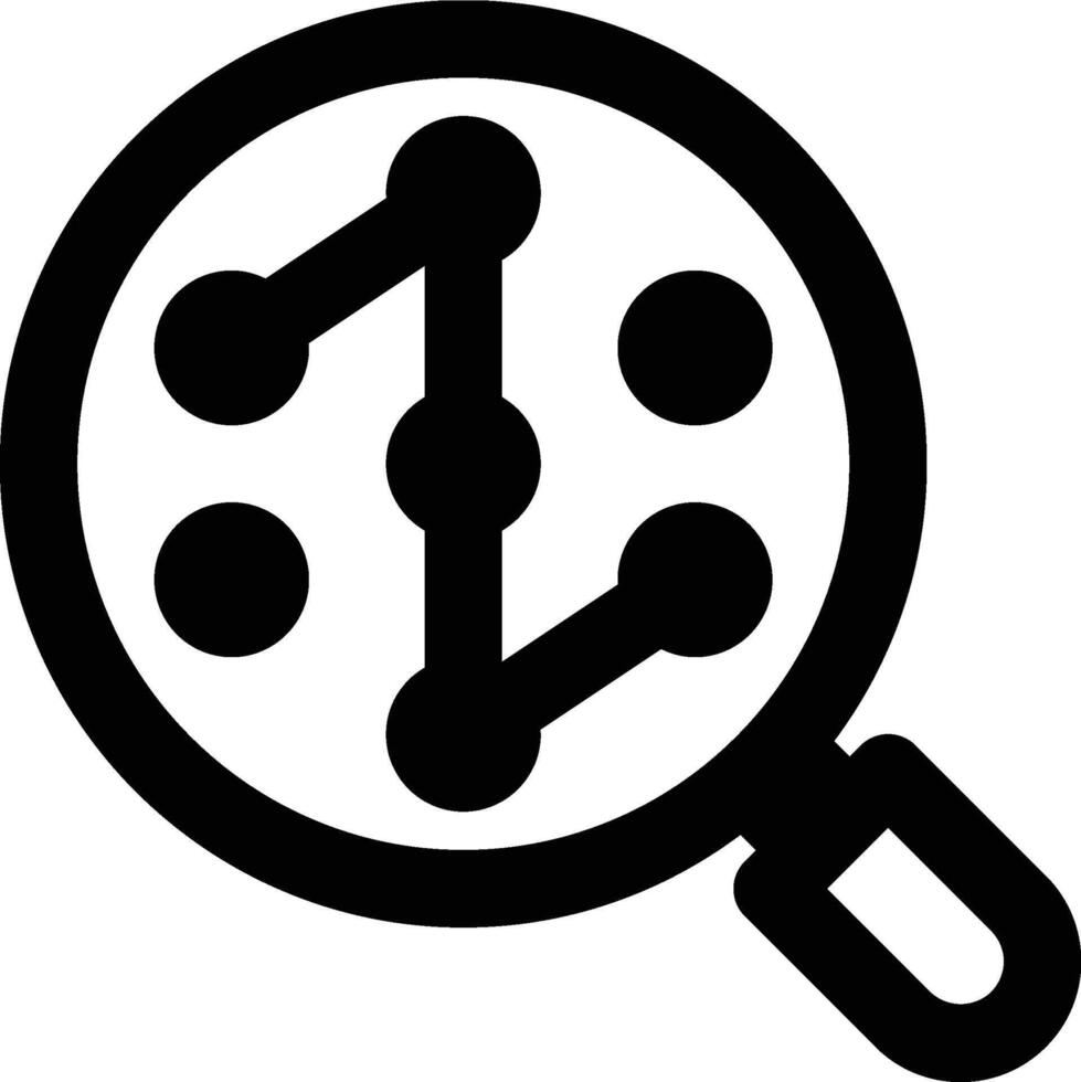 Pattern Recognition, Pattern Analysis, Pattern Outline Icon vector