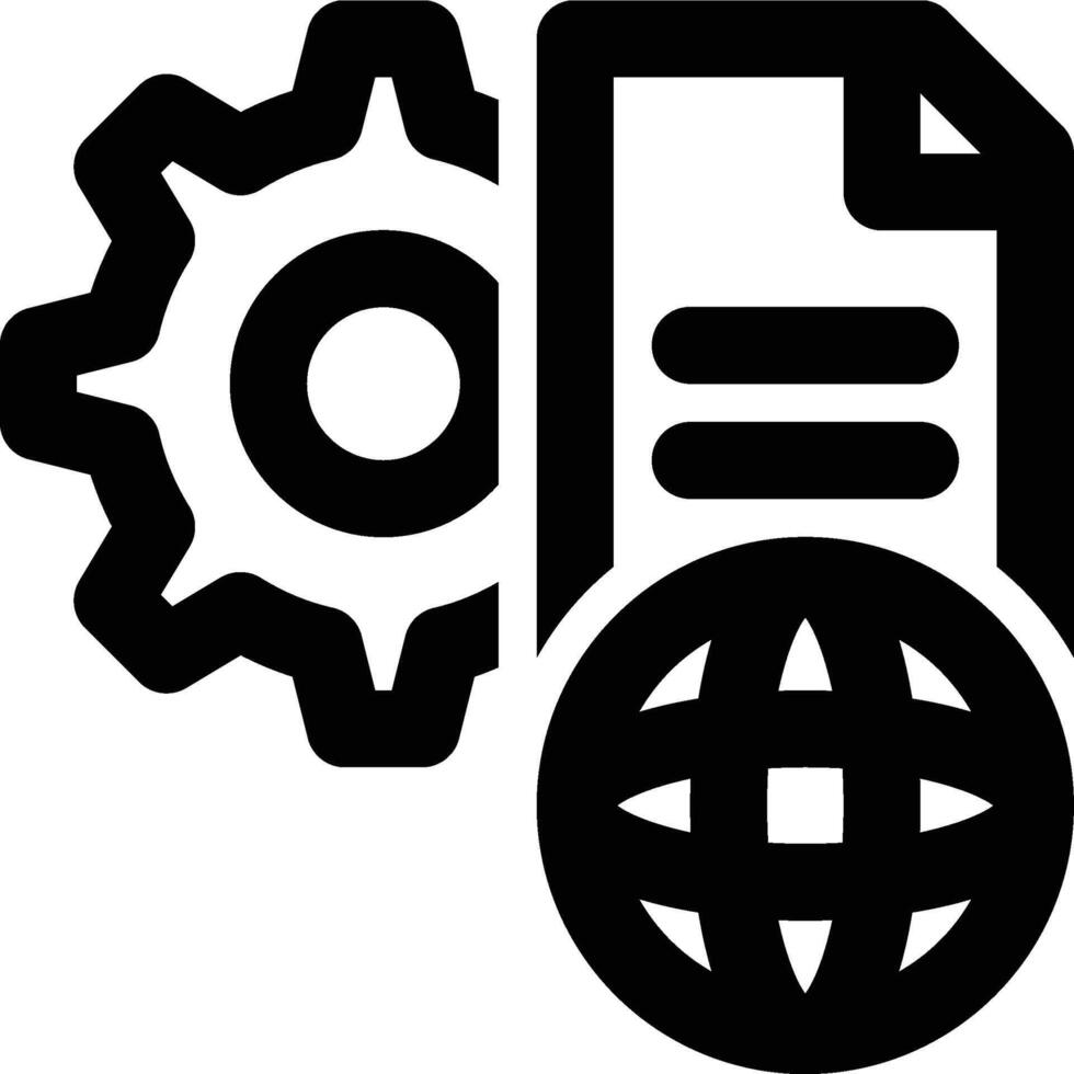 Big Data, Engineering, Development Outline Icon vector