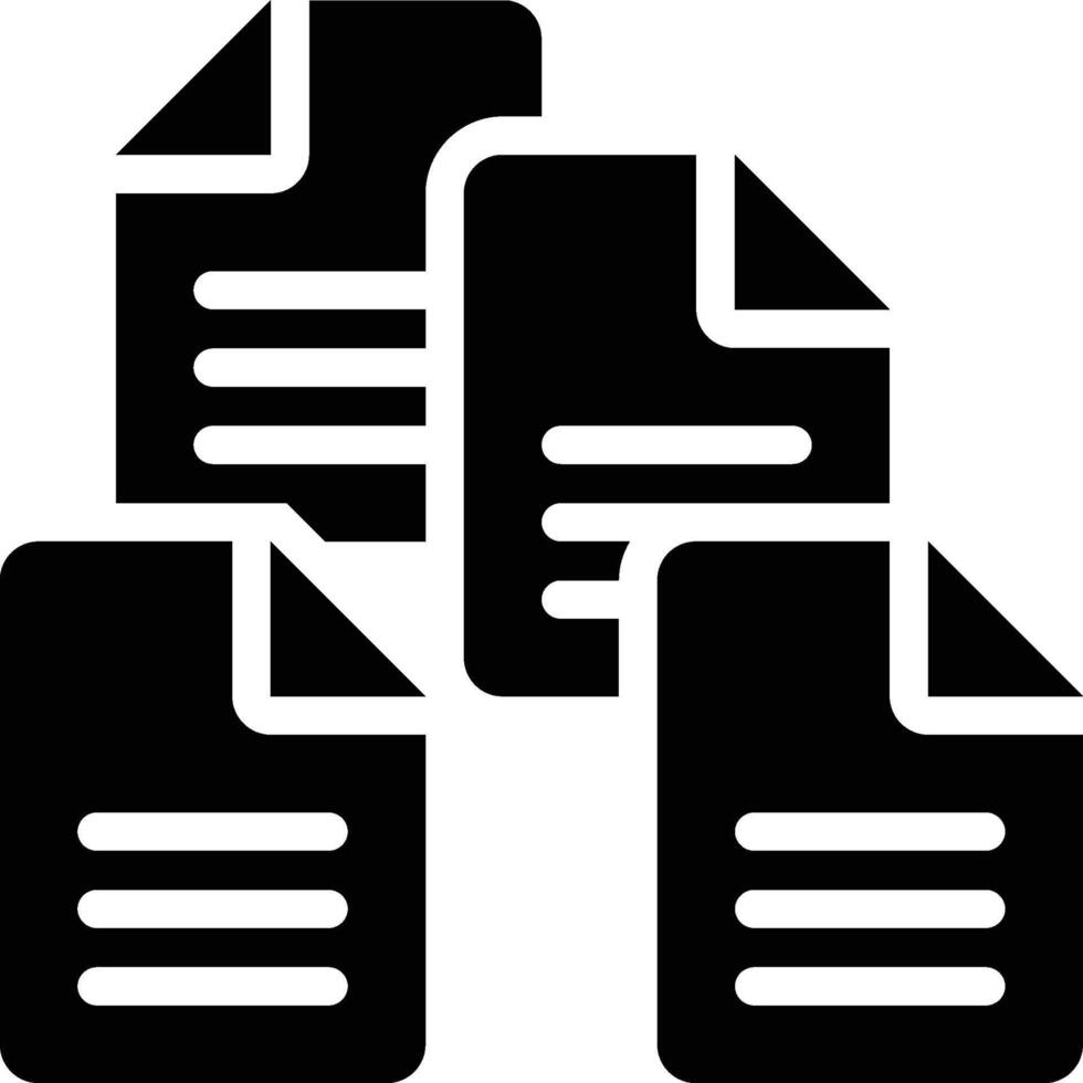 Data, Information, Big Data Glyph Solid Icon vector