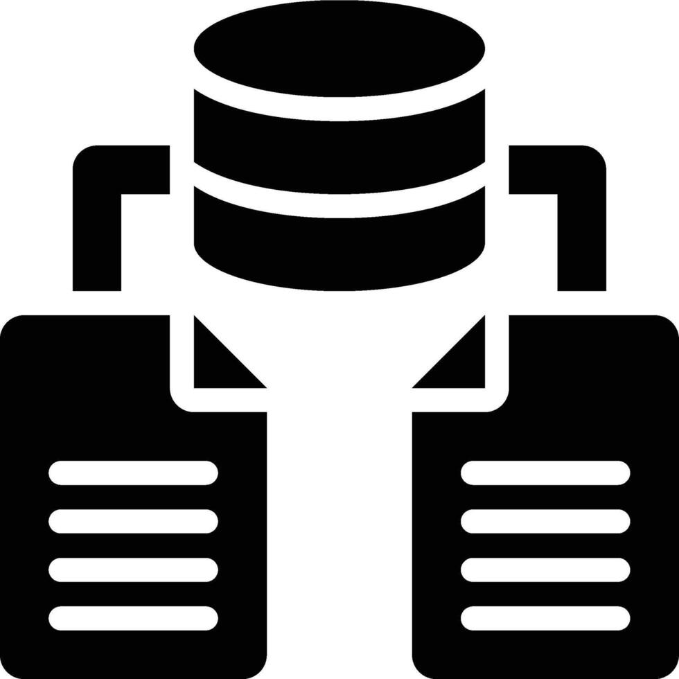 Data Architecture, Big Data, Architecture Glyph Solid Icon vector