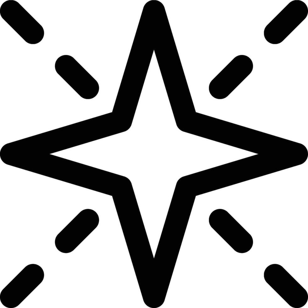 Highlights, Object, Star Outline Icon vector