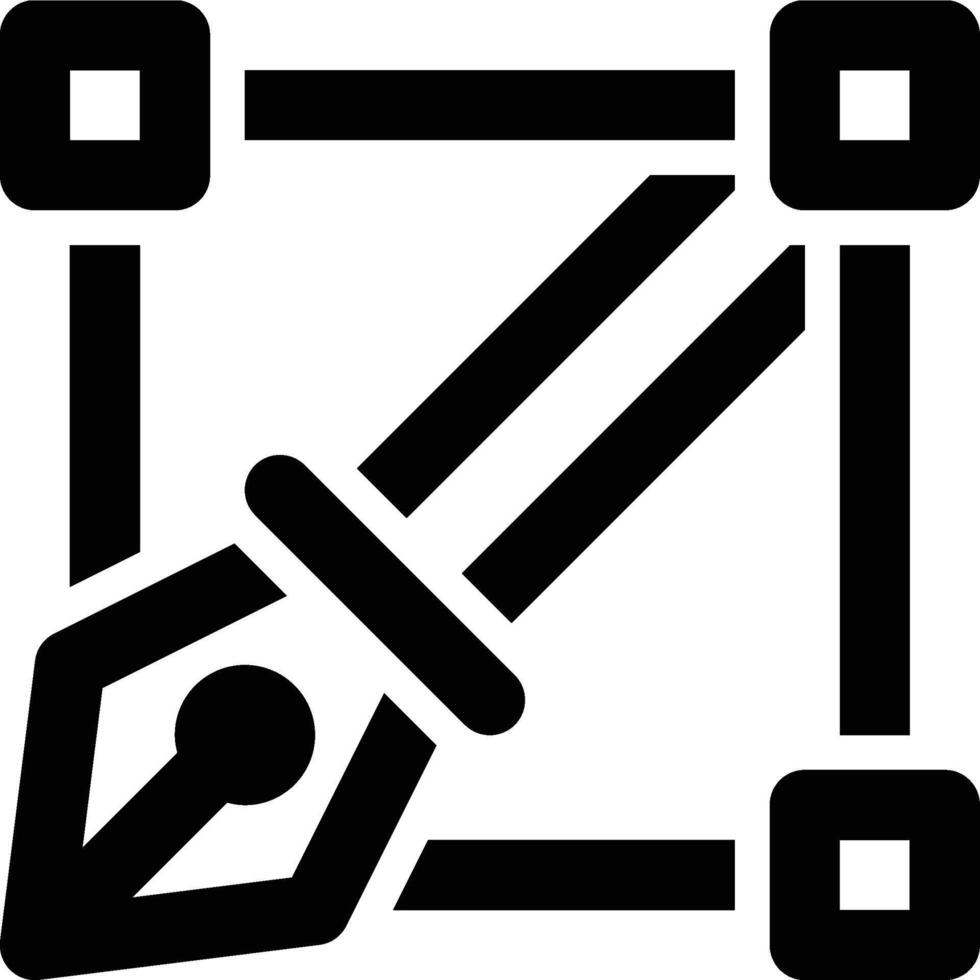 Style, Customize, Pen Tool Outline Icon vector