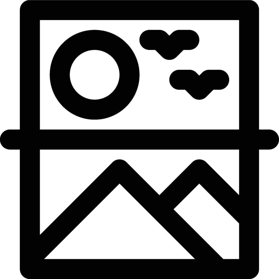 Composite Image, Combine, Image Outline Icon vector