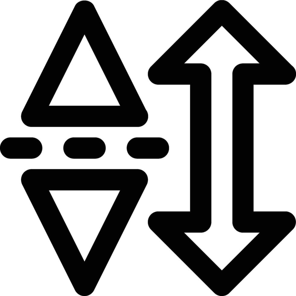Leading, Line Spacing, Space Outline Icon vector