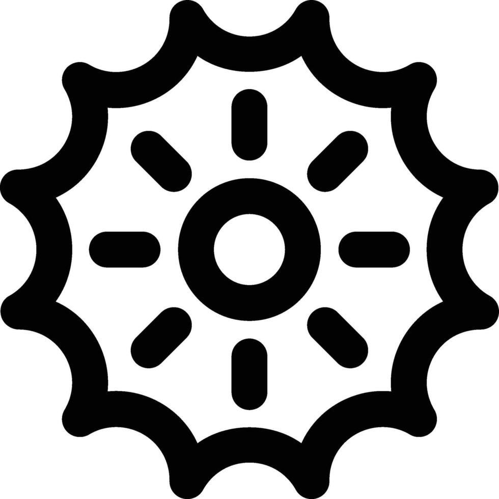 Brightness, Light, Adjust Outline Icon vector