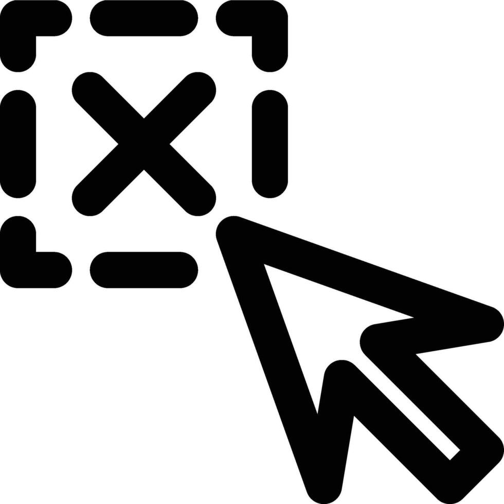 Deselect, Remove, Delete Outline Icon vector