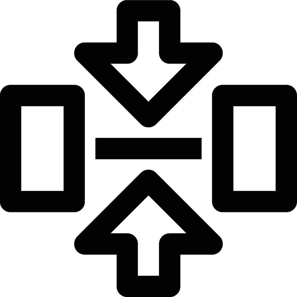 Center Alignment, Align Center, Vertical Alignment Outline Icon vector