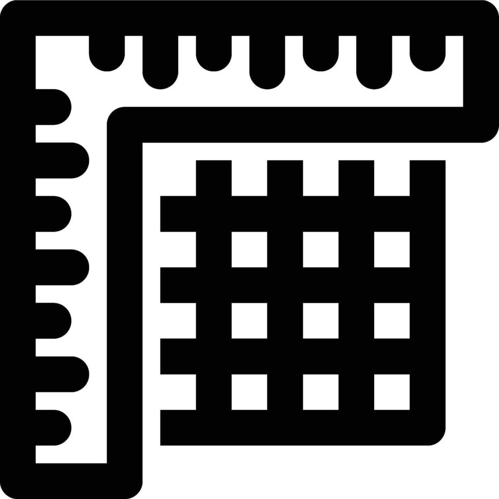 Ruler, Measure, Stationery Outline Icon vector