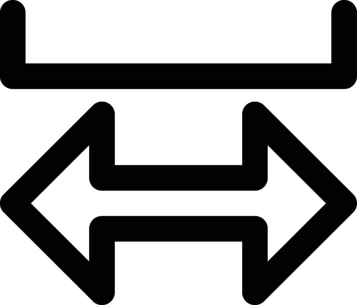 Spacing, Line Spacing, Space Outline Icon vector