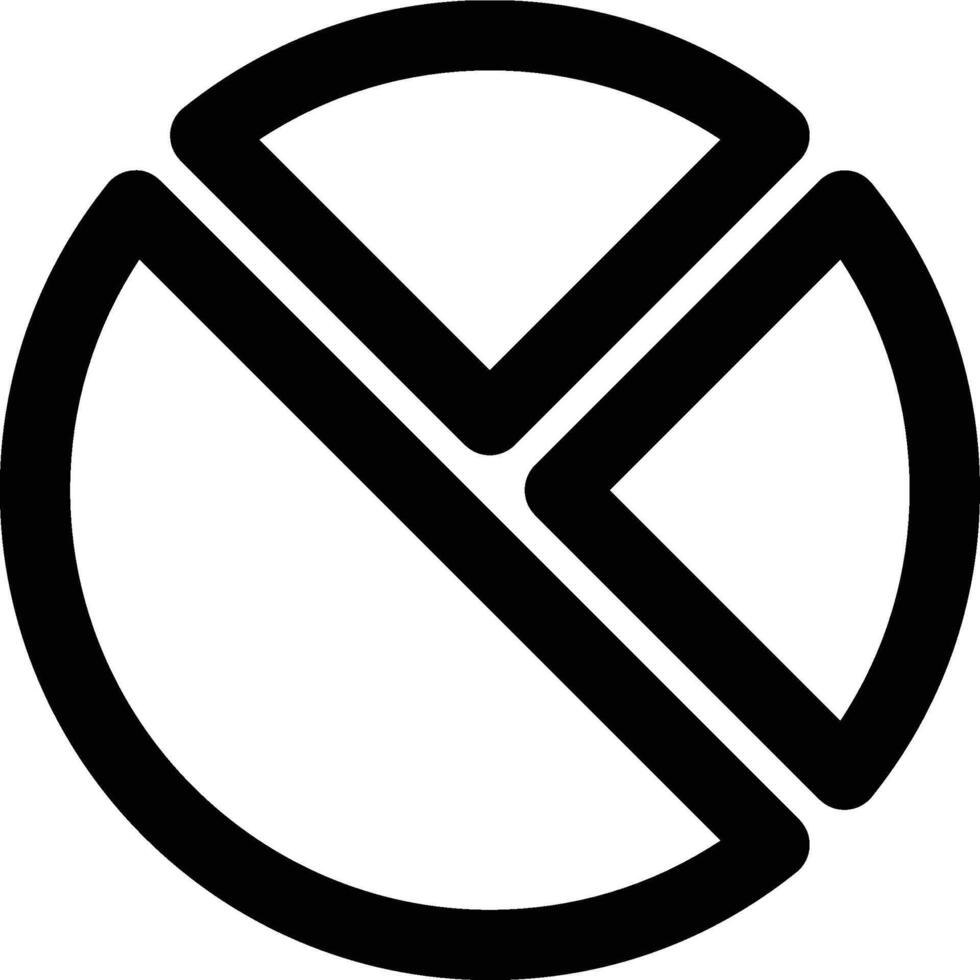 Proportion, Pie Chart, Ratio Outline Icon vector