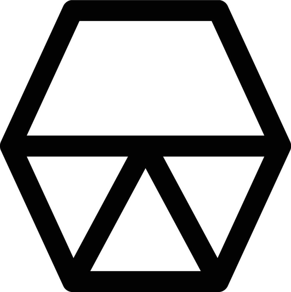 Composition, Geometric, Shape Outline Icon vector
